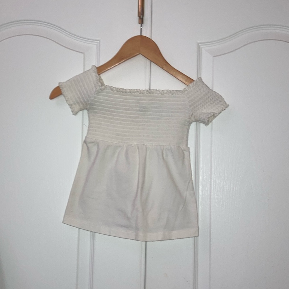 White Cropped top